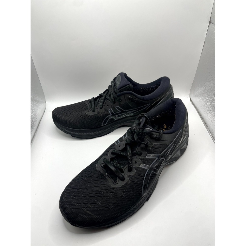 Asics Gel-Kayano 27 1012A649 Womens US 10 Sneaker Triple Black Running Shoes